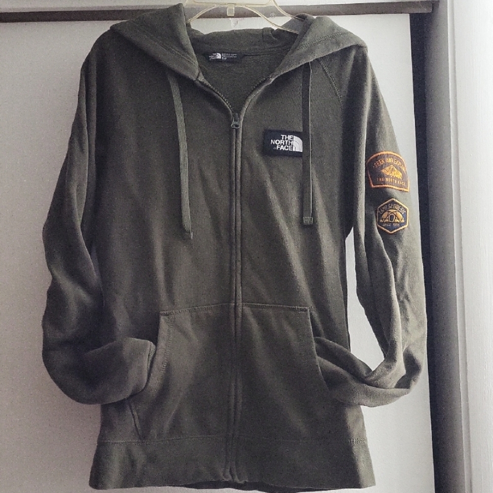 The North Face Womans Olive Green Seek & Explore Hoodie